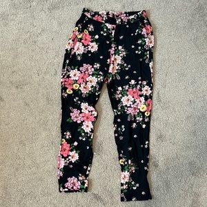 H&M flower pants jogger style